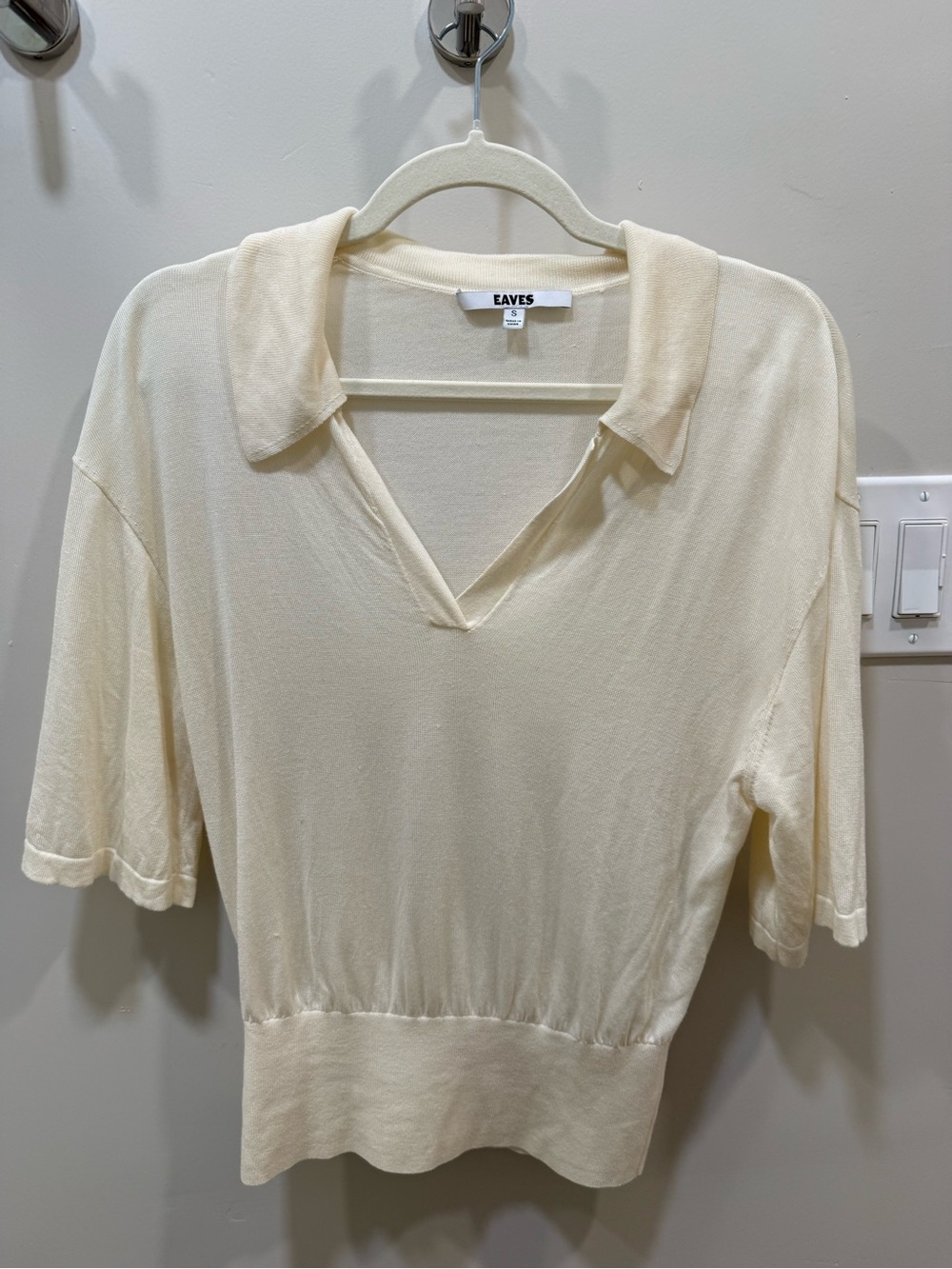 EAVES Knit Polo Small